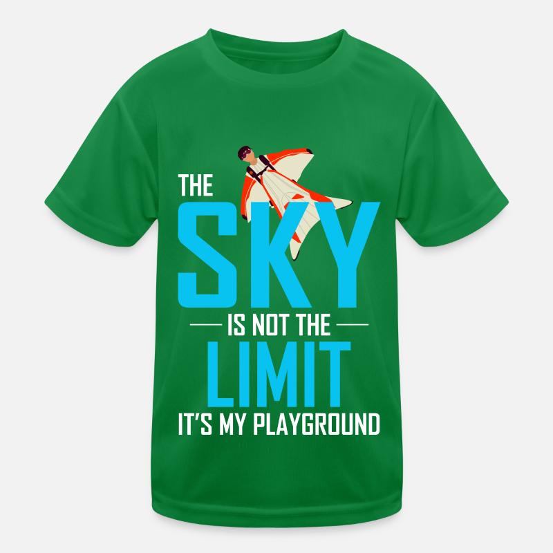 Wingsuit flying Base Jumping Skydiving Wingsuiting Kids Functional T-Shirt