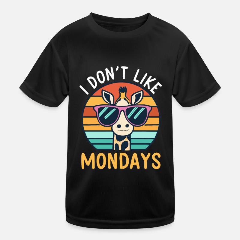 Girafe que je n’aime pas les lundis T-shirt sport Enfant
