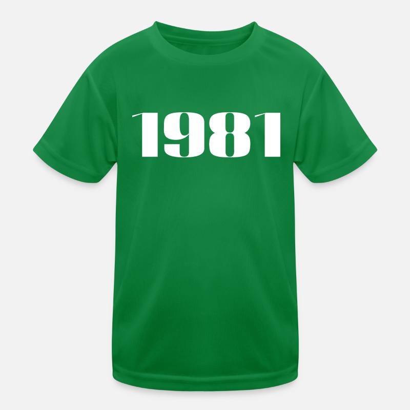 1981 - Geschenk geboren im Jahr 1981 Kinder Funktions-T-Shirt