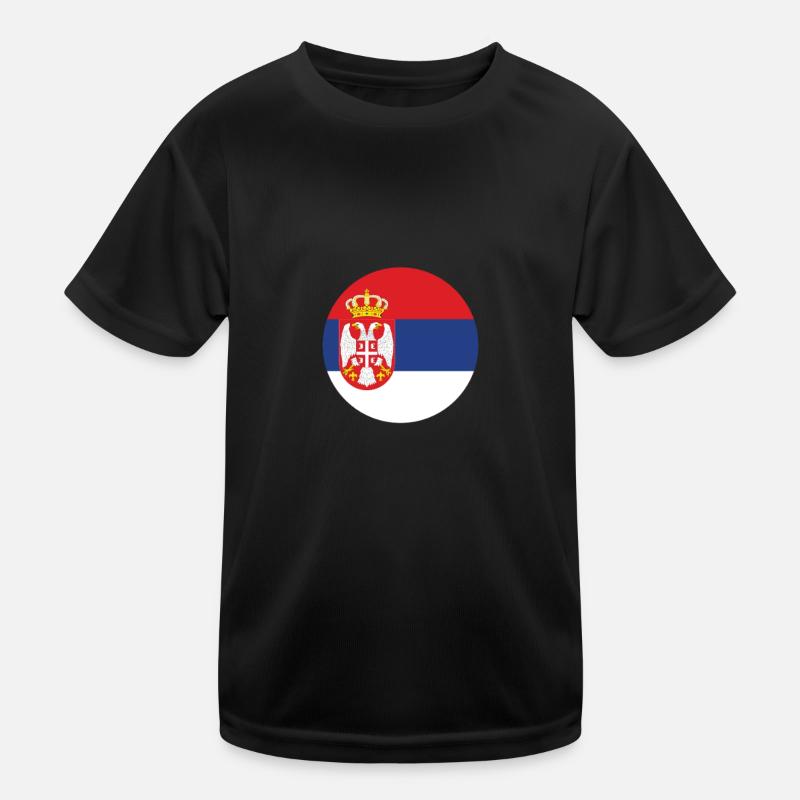 Serbien Serbische Flagge Stolzer Serbe Kinder Funktions-T-Shirt