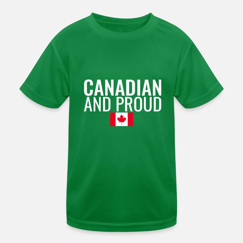 Drapeau canadien et fier drapeau canadien T-shirt sport Enfant