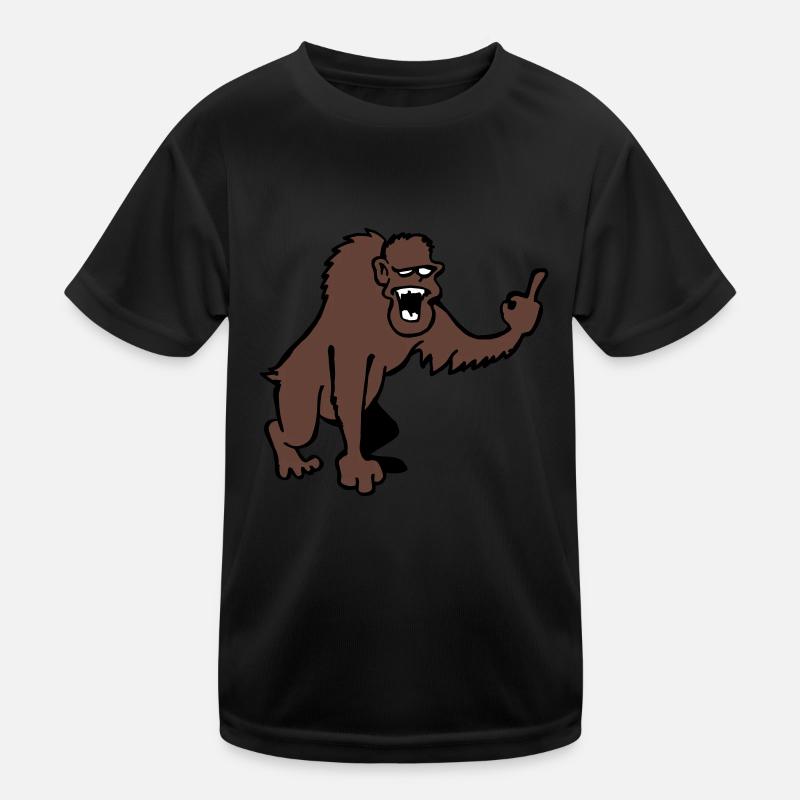 Singe montrant majeur T-shirt sport Enfant