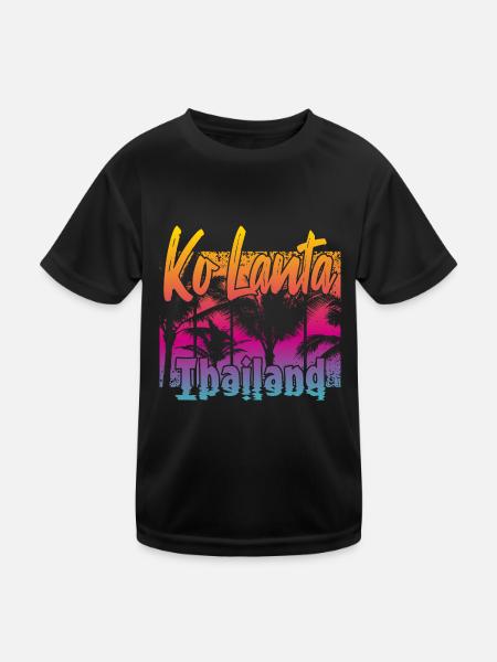 Ko Lanta Thaïlande - T-shirt sport Enfant - noir - Devant