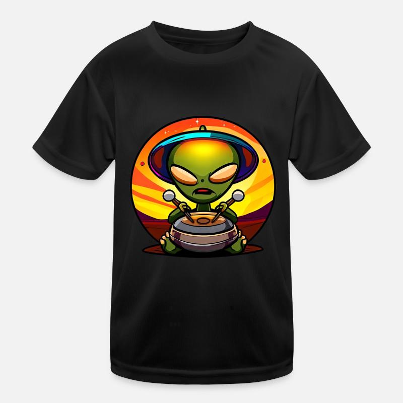 Joueur de handpan extraterrestre T-shirt sport Enfant