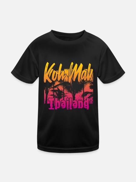 Koh Mak Thaïlande - T-shirt sport Enfant - noir - Devant