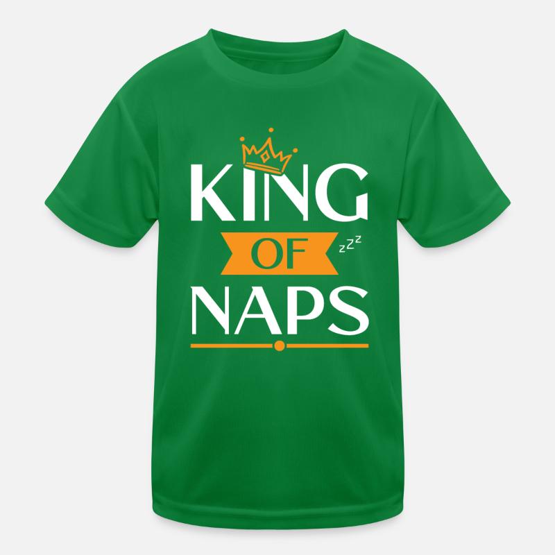 Lustige Nickerchen König apperal, Nap, Napping Kinder Funktions-T-Shirt