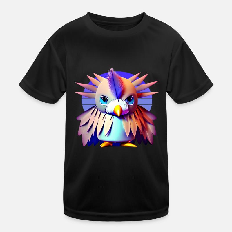 Polygon Bird Kids Functional T-Shirt