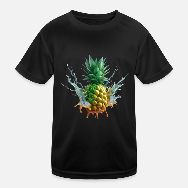 Farbenfrohe Ananas Kinder Funktions-T-Shirt
