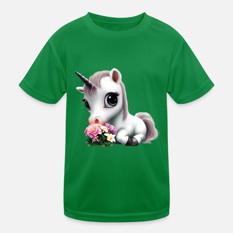 Joli bouquet d’odeurs de licorne T-shirt sport Enfant