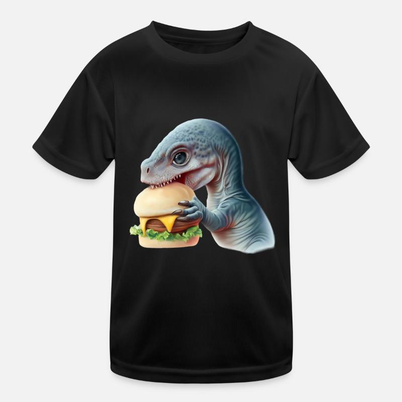 Cheeseburger Dinosauerier T-shirt sport Enfant