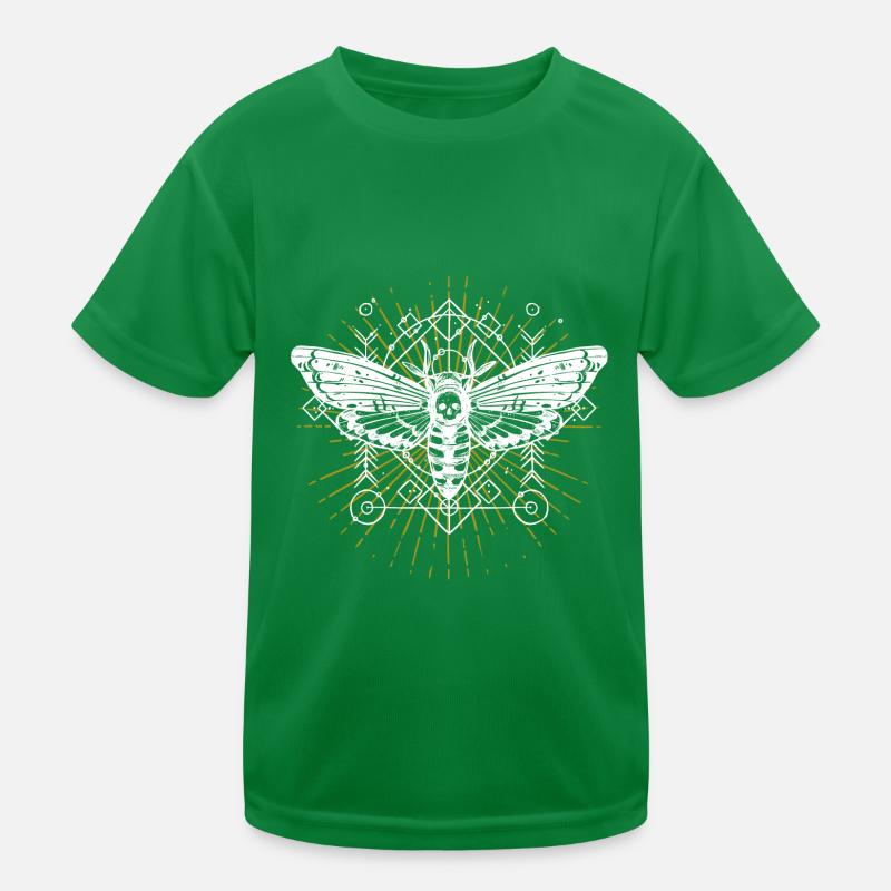 Motte Motten Moth Mondphasen Gothic Geschenkidee Kinder Funktions-T-Shirt