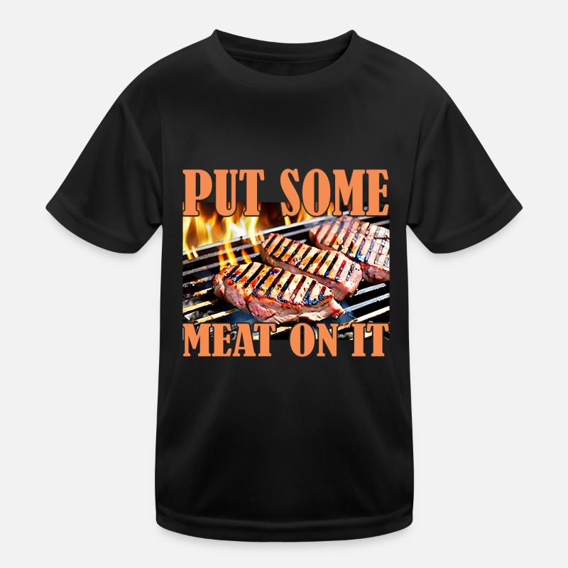 Ich liebe Fleisch Kinder Funktions-T-Shirt