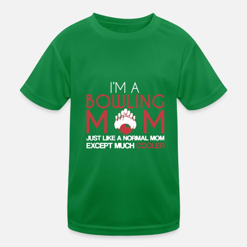 Cooler Bowling Mom Kids Functional T-Shirt