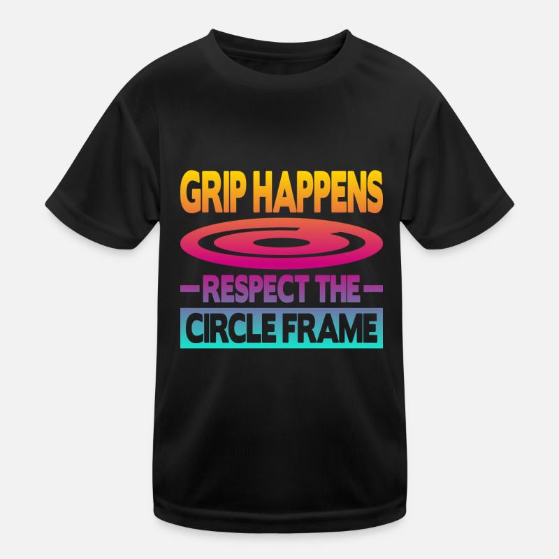 Grip Happens Respectez le cadre circulaire T-shirt sport Enfant