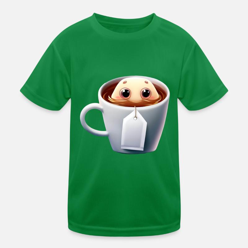 Genießerischer Teebeutel Kinder Funktions-T-Shirt