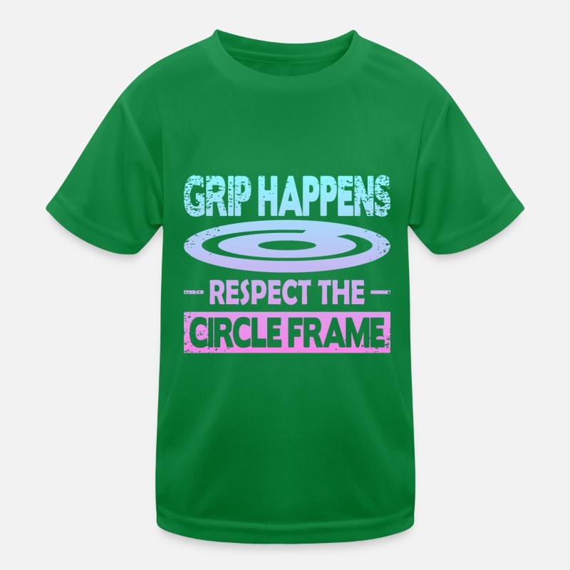 Grip Happens Respect The Circle Frame Kids Functional T-Shirt