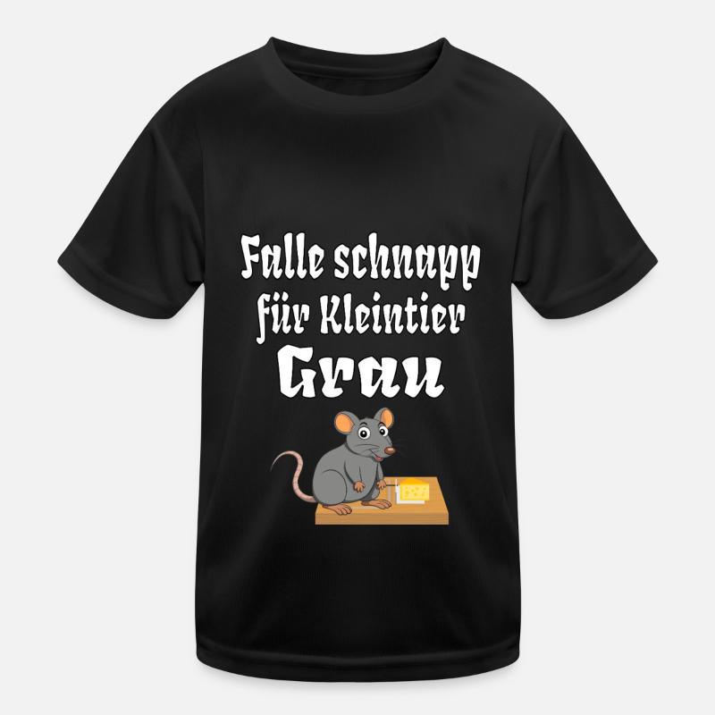Effektive Kleintier falle Grau Tierfang Maus Ratte Kinder Funktions-T-Shirt