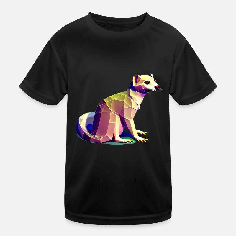 Polygon Frettchen Kinder Funktions-T-Shirt