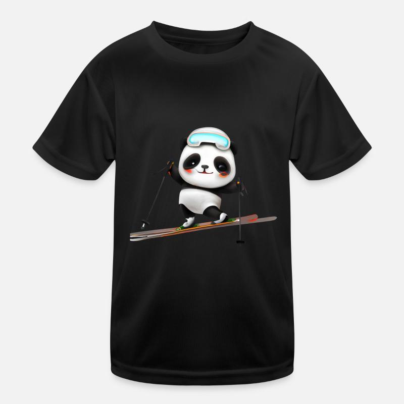 Ski Panda T-shirt sport Enfant