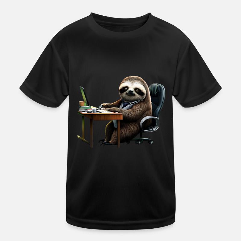 Office Sloth Kids Functional T-Shirt