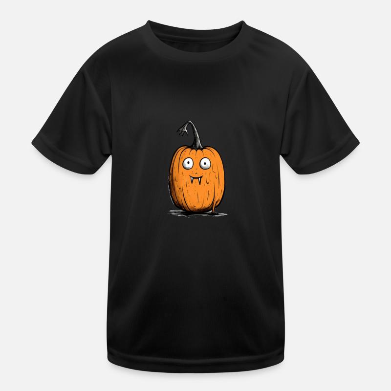 Drôle de citrouille d’Halloween T-shirt sport Enfant