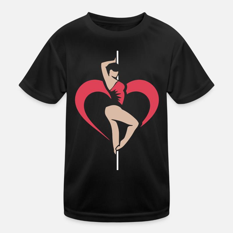 Pole Dance Pole Tänzerin Stangentanz Kinder Funktions-T-Shirt