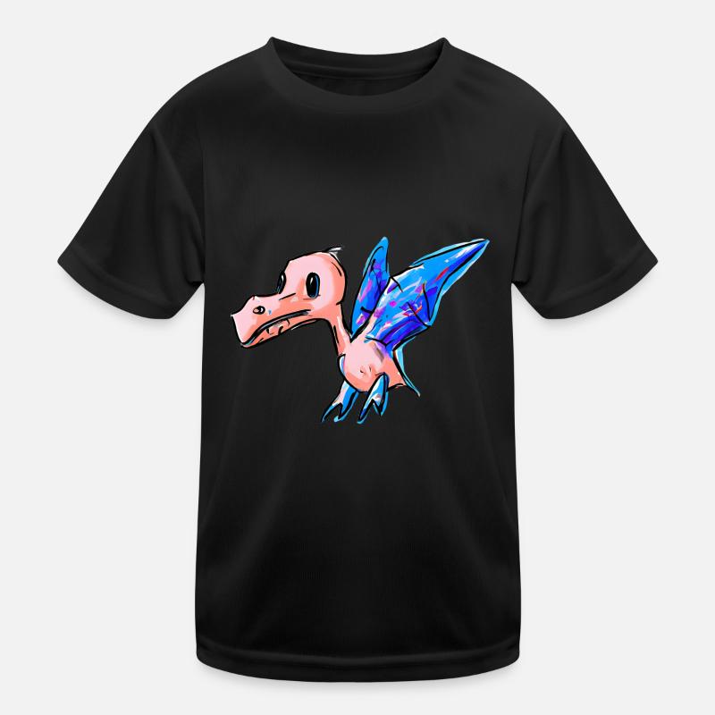 Flying Pterodactyl Kids Functional T-Shirt