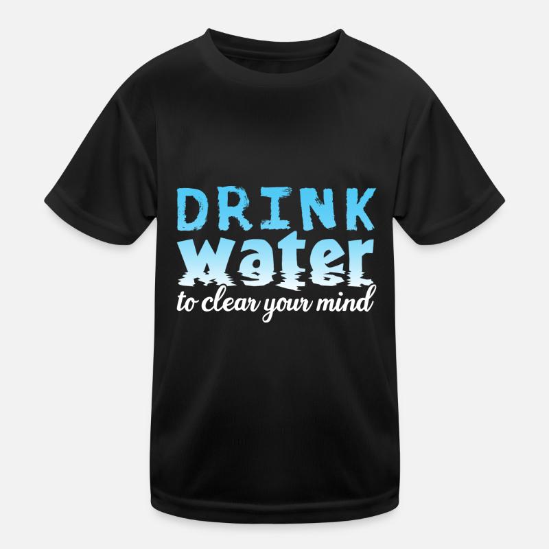 Drink Water Kinder Funktions-T-Shirt