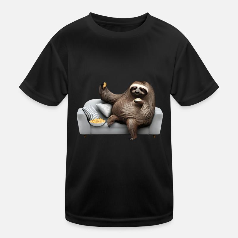 L’heure du goûter avec le paresseux confortable T-shirt sport Enfant