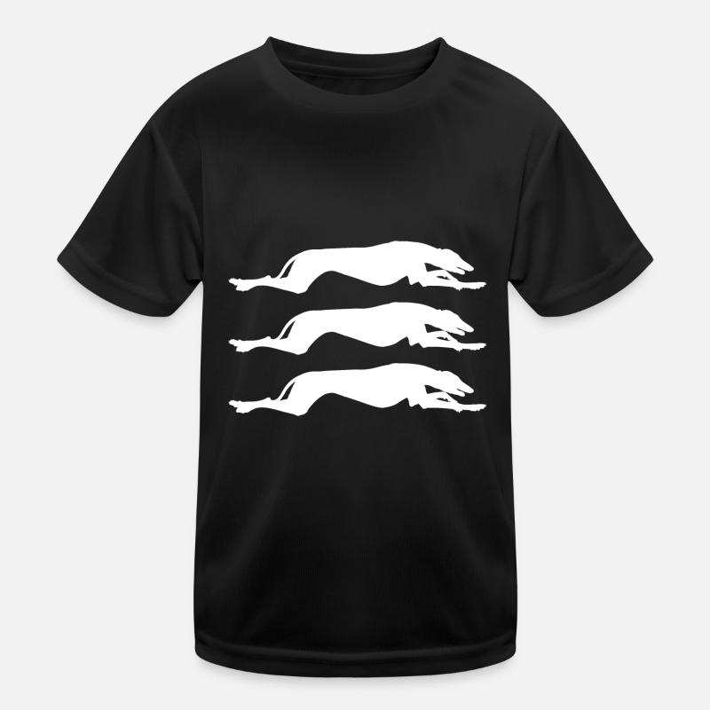 Windhund Muster Kinder Funktions-T-Shirt