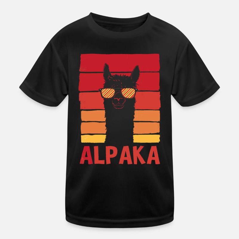Alpaca llama alpacas animal Kids Functional T-Shirt