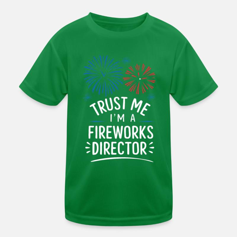 Pyrotechniker Feuerwerk Pyrotechnik Kinder Funktions-T-Shirt