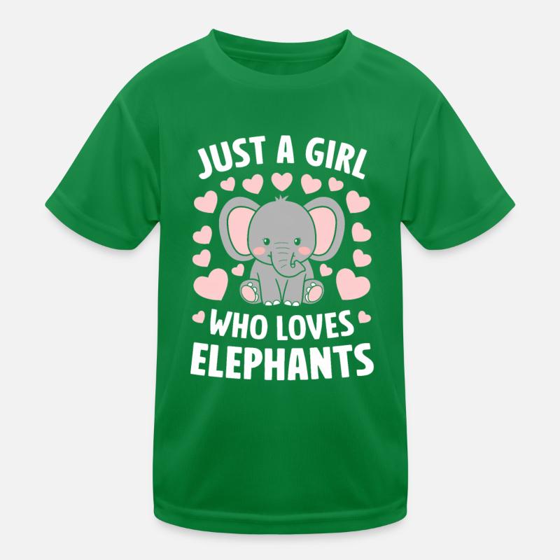 Éléphant Animal Éléphants Zoo T-shirt sport Enfant