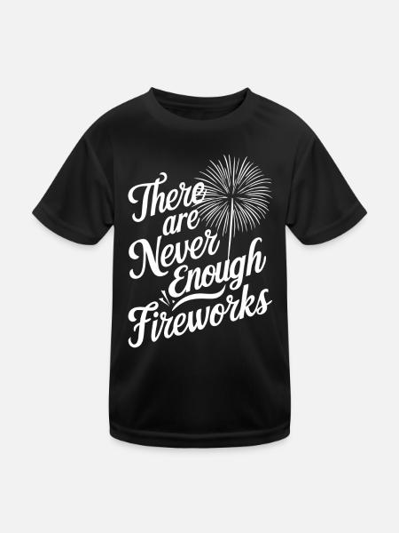 Pyrotechnics Fireworks Pyrotechnics - Kids Functional T-Shirt - black - Front