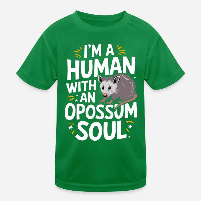 Opossum Possum Tier Kinder Funktions-T-Shirt