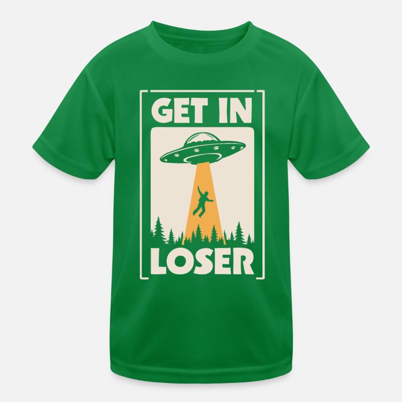 Alien UFO Aliens Außerirdischer T-shirt sport Enfant