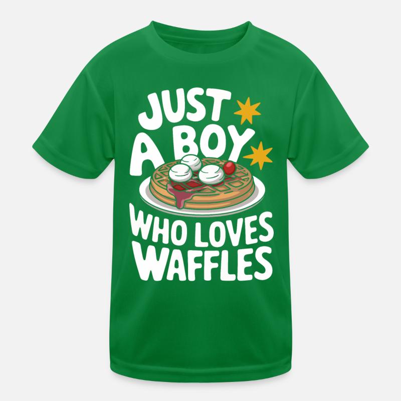 Waffles Breakfast Sweets Kids Functional T-Shirt