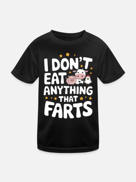Vegetarian Vegan Veggie Vegetarian - Kids Functional T-Shirt - black - Front