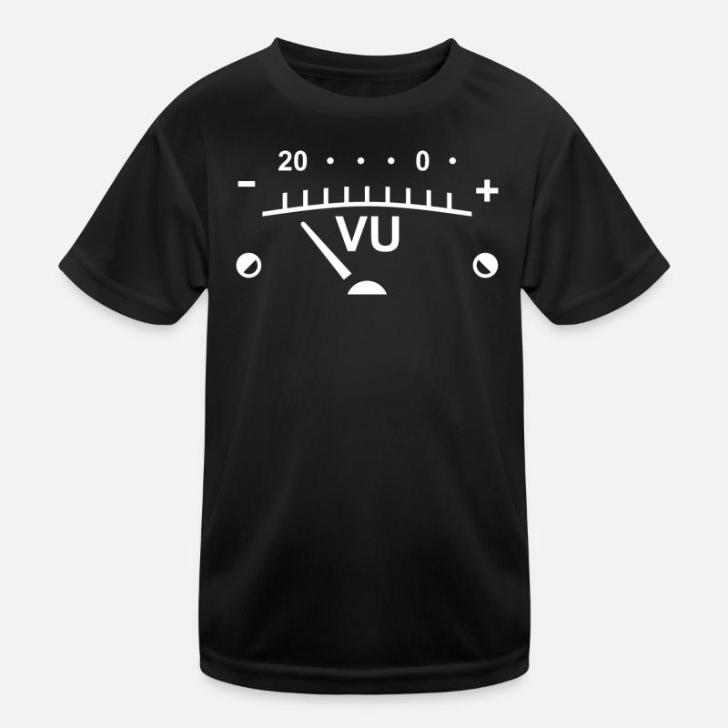 Vu Meter - Kids Functional T-Shirt - black