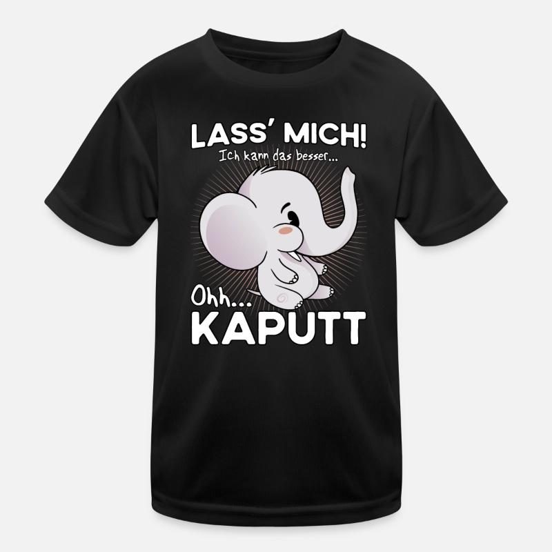 Oh Kaputt Tollpatsch Elefant Kinder Funktions-T-Shirt