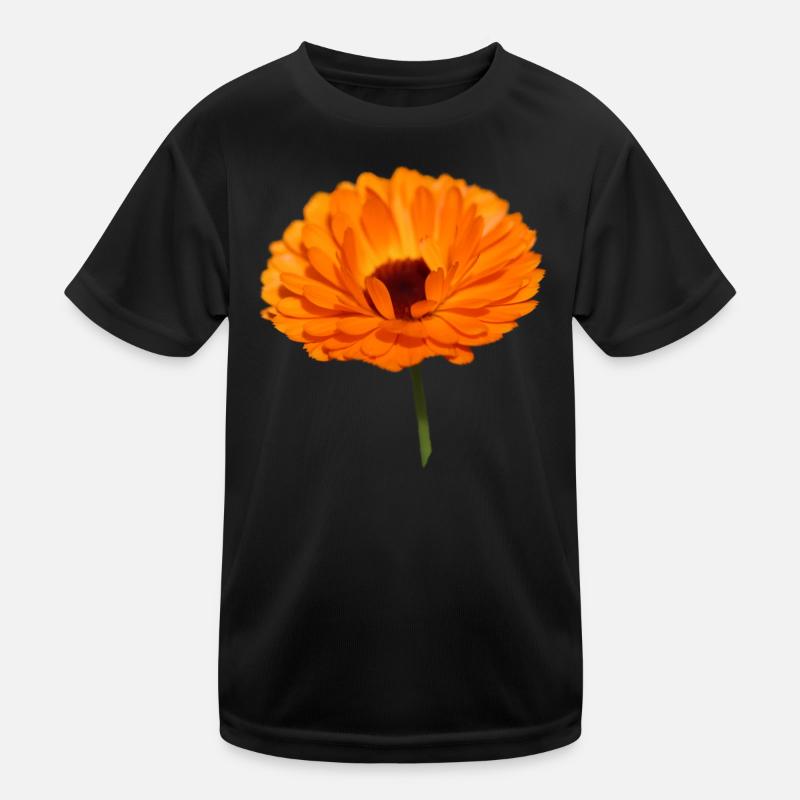 Ringelblume Ringelblumen orangene Blume Calendula Kinder Funktions-T-Shirt