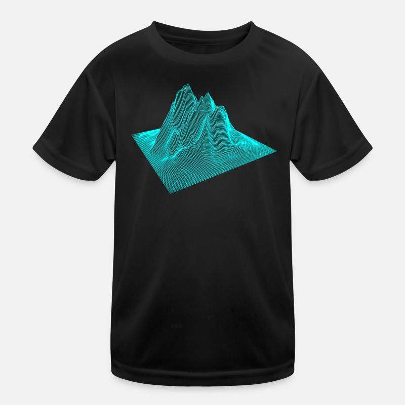 3D Mountain Mountains Graphic Kids Functional T-Shirt