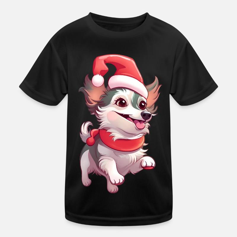 Xmas Paw Delight Kids Functional T-Shirt