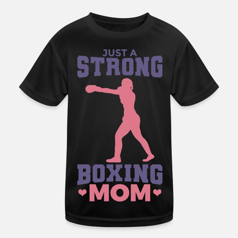 Juste une maman boxeuse forte T-shirt sport Enfant