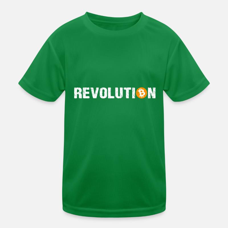Revolution Bitcoin Kryptowährung Bitcoin Kinder Funktions-T-Shirt