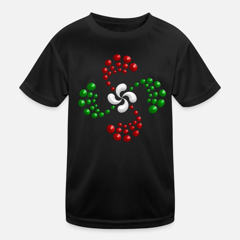 Lauburu Basque Cross Kids Functional T-Shirt