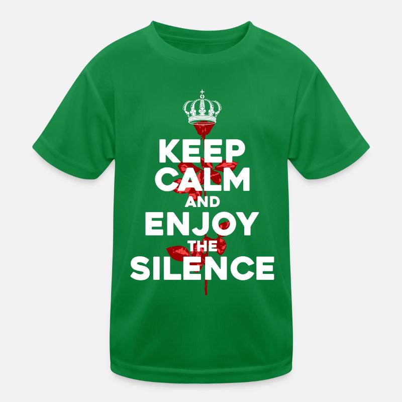 Keep Calm graphic Kids Functional T-Shirt