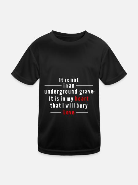 Love quote - Kids Functional T-Shirt - black - Front