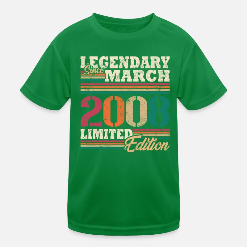 Légendaire Mars 2008 édition limitée T-shirt sport Enfant
