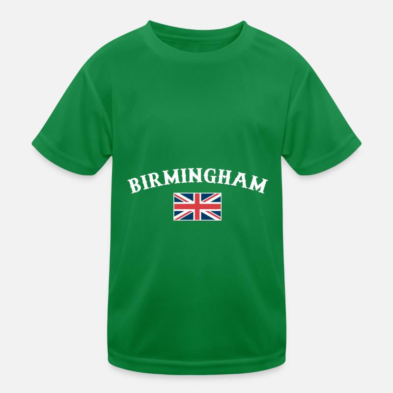 Birmingham Grande-Bretagne Drapeau britannique T-shirt sport Enfant